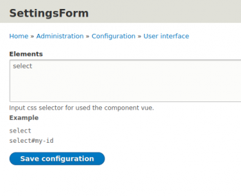 drupal vuejs form