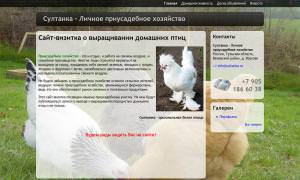 Султанка - Личное приусадебное хозяйство